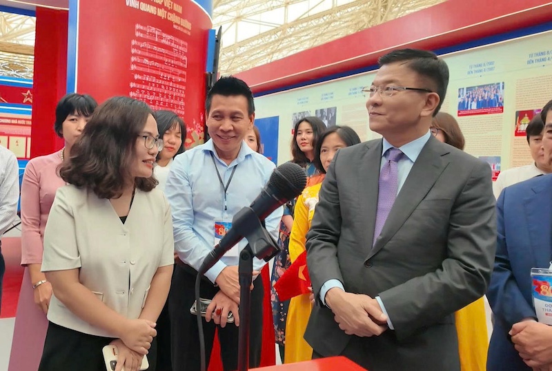 Bộ Tư pháp giới thiệu AI pháp luật tại Triển lãm Thành tựu đất nước
